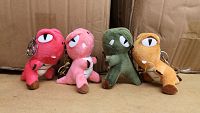 12cm (Dino) Soft Toy Key Ring Mix