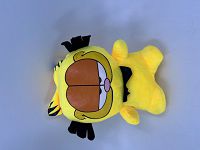 773-18 6in Yellow Sleep Cat ( bo tie & print eyes)